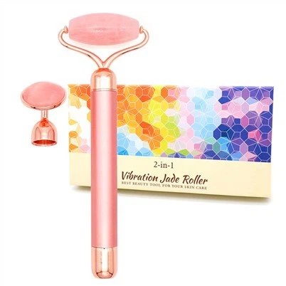 2 v 1 električni masažni obrazni valj