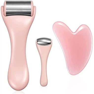 4 v 1 Ice Face Roller Jade Roller in Gua Sha Set