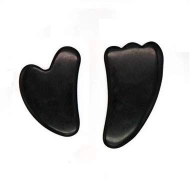 Črni obsidian gua sha kamen