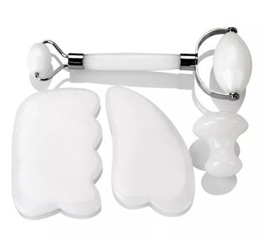 White Jade Roller in Gua Sha Facial Masager