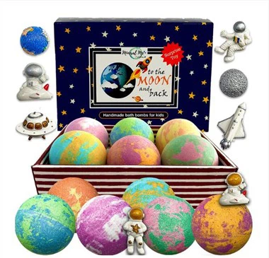 Galaxy Bath bombe z igračami v notranjosti za otroke